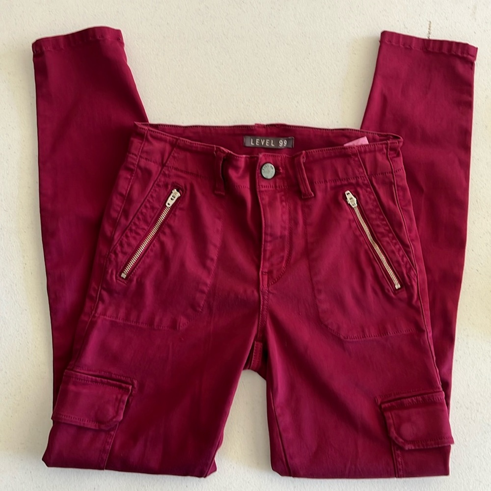 Level 99 wine colored jeans